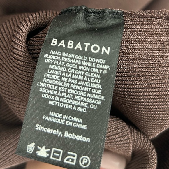 Artizia Babaton Chocolate Brown Bodycon Mini Dress size large - Picture 11 of 12